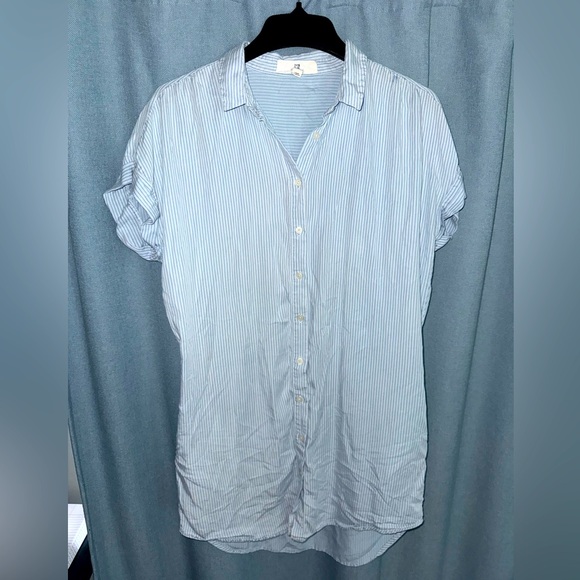 Thread & Supply Chambray Shirt Dress Medium - Picture 1 of 3